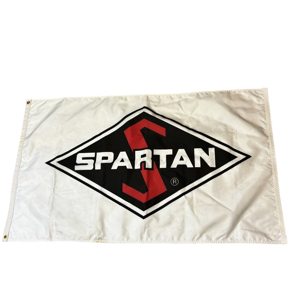 Spartan Truck Chassis Promo Banner Double Sided 32x56 Brass Grommets Parts RARE